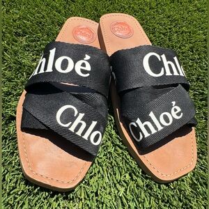 Chloe Black and Tan Sandals size 41/11